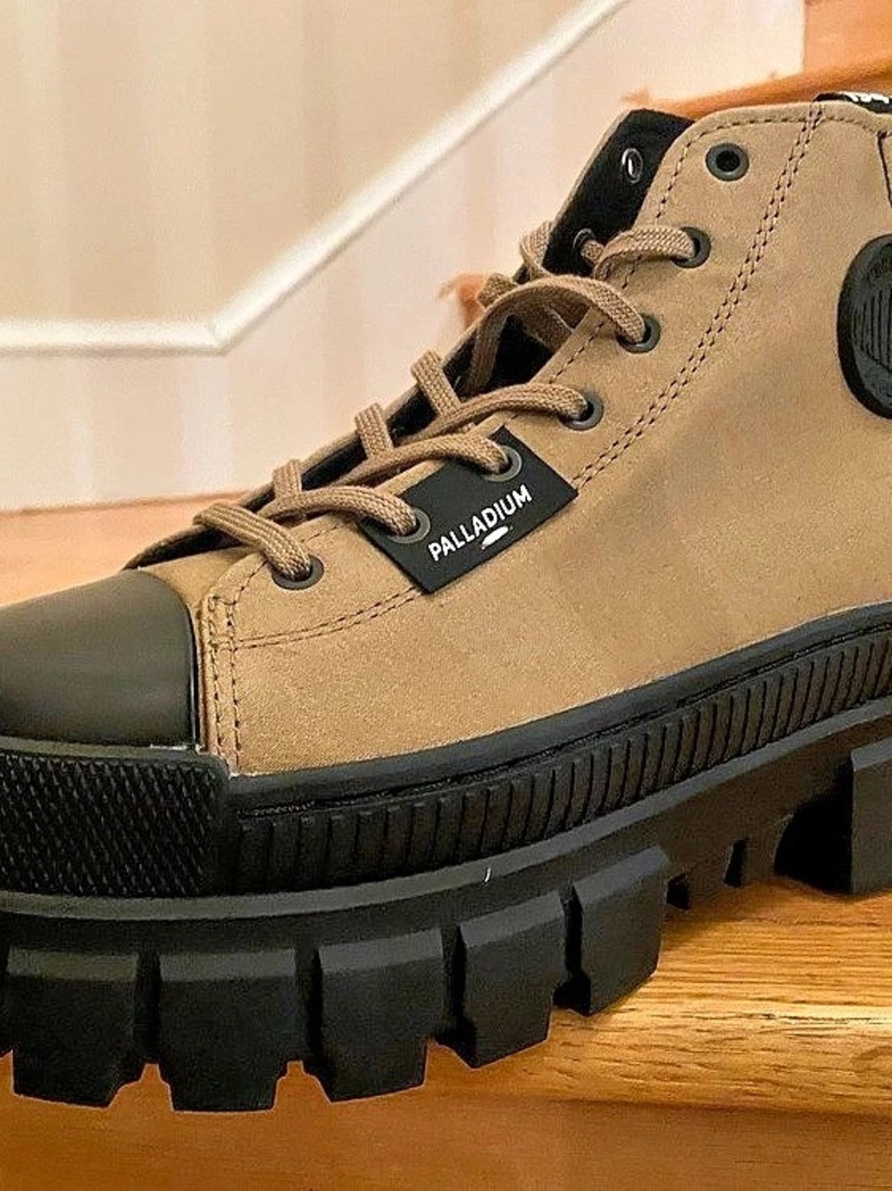 New Palladium Lug Sole Boots Brown & Black